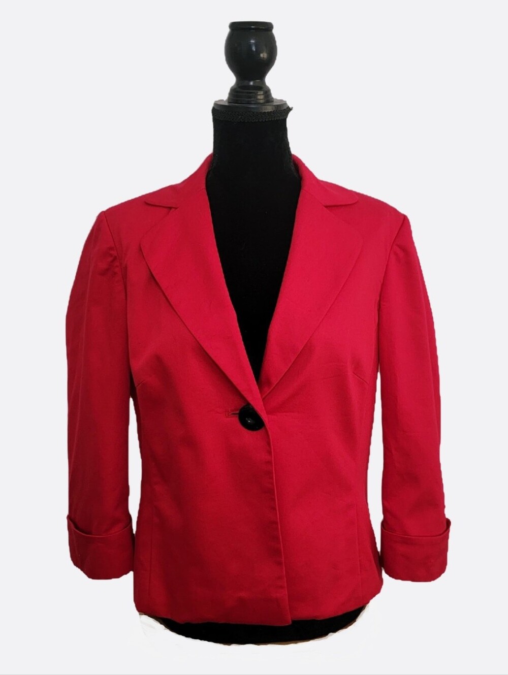 John Meyer Vibrant Red Single-Button Blazer
